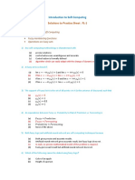 Solutions To Practice Sheet: FL 1: Introduction To Soft Computing