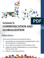 Lesson 2 Comm and Globalization