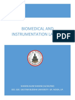 Biomedical and Instrumentation Lab File