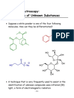 Infrared Spectroscopy: Identification of Unknown Substances: O O O O