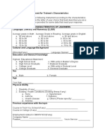 1.data Gathering Instrument For Trainee