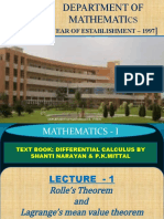 Year of Establishment - 1997: Department of Mathematics, Cvrce