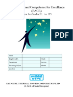 Performance and Competence For Excellence (PACE) : Form For Grades E1 To E5