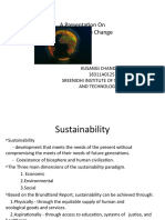 Sustainability and Climate Change