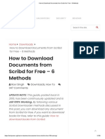 How To Download Documents From Scribd For Free - 6 Methods