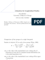 Sample Size Estimation For Longitudinal Studies Don Hedeker University of Illinois at Chicago WWW - Uic.edu/ Hedeker