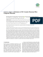 Research Article: Ballistic Impact Performance of Sic Ceramic-Dyneema Fiber Composite Materials