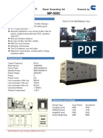 General Features: Diesel Generating Set Powered by