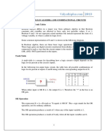 Unit I - Boolean Algebra and Combinational Circuits Boolean Variables & Truth Tables