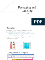 Packaging and Labeling: Unit 3