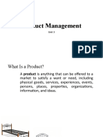 Product Management: Unit 3