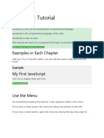 Javascript Tutorial: Examples in Each Chapter