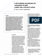 Rate-Determining Mechanisms For The Adsorption of Gold Di-Cyanide Onto Activated Carbon