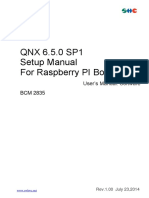 QNX 6.5.0 SP1 Setup Manual For Raspberry PI Board: User's Manual: Software BCM 2835