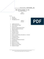 Liqour Licensing Act, 2011 PDF