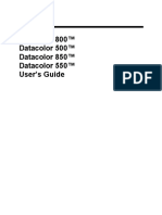 Datacolor 800™ Datacolor 500™ Datacolor 850™ Datacolor 550™ User's Guide