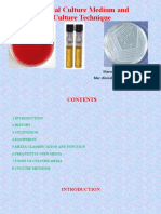 Bacterial Culture Medium and Culture Technique: Manoj Mehta MSC - Clinical Microbiology