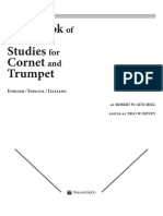 First Book Practical Studies Cornet Trumpet: of For and