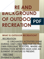 Nature and Background of Outdoor Recreation