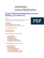 Oracle GoldenGate Heterogeneous MySQL-ORACLE