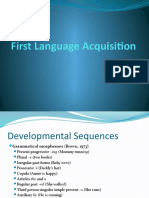 First Language Acquisition