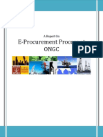 E-Procurement Process at Ongc: A Report On