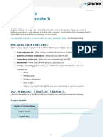 Go-To-Market Strategy Template & Checklist