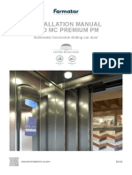 Mod MC Premium PM Installation Manual: Automatic Horizontal Sliding Car Door