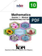 Mathematics: Quarter 1 - Module 1: Generating Patterns