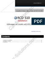 Installation: Volkswagen Car Models With RCD 510 2009