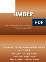 Course Material For TIMBER First Yr B Arch