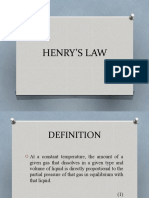 Henry's Law