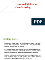 Scaling Laws and Multiscale Manufacturing