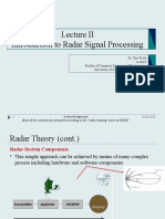 Introduction To Radar Signal Processing