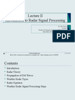 Introduction To Radar Signal Processing