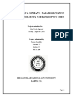 Winding Up of A Company: Paradigm Change in View of Insolvency and Bankruptcy Code