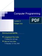 Computer Programming: Furqan Aziz