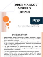 Hidden Markov Models (HMMS) : Prabhleen Juneja Thapar Institute of Engineering & Technology