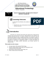 SPT 5 Educational Technology: Learning Outcome