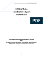 Ders-4W Series Static Excitation System User's Manual: Shanghai Power Equipment Research Institute 2007.8