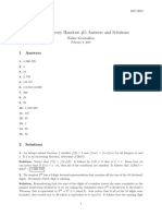 Number Theory 5 Solutions UHSMC