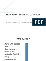 6 - How To Write An Introduction