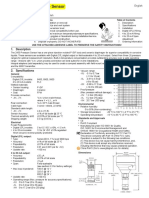 Signet 2450 Pressure Sensor: 1. Description