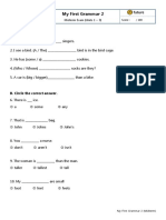 My First Grammar 2 Midterm and Final