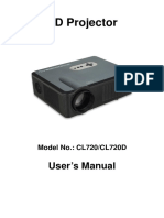 Excelvan CL720D LED Projector English User Manual