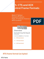 RTS, Cts and Ack Control Frame Formats