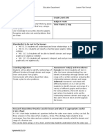 Concordia University Nebraska Education Department Lesson Plan Format