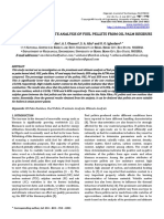 Proximate and Ultimate Analysis of Fuel Pellets From Oil Palm Residues