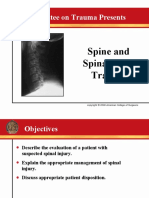 Spine and Spinal Cord Trauma