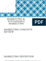 Marketing & Sustainable Marketing: Lesson 01